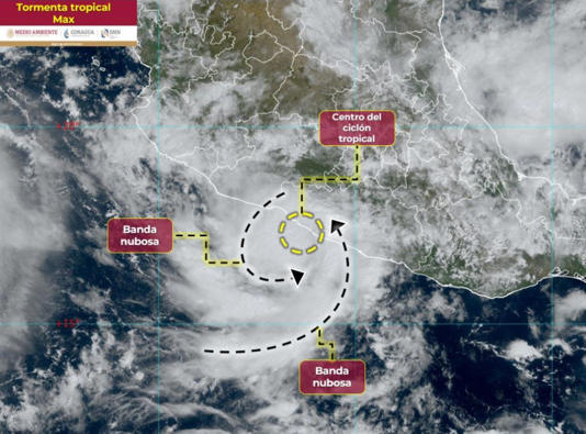 Activan protocolos ante la llegada de «Max» en Morelos, habrán lluvias